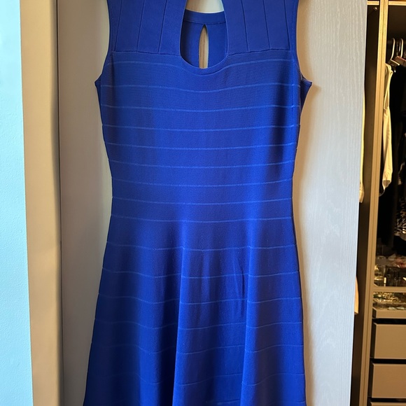 ADRIANNA PAPPEL Cobalt bandage cocktail dress NWOT - MEDIUM - Picture 1 of 4